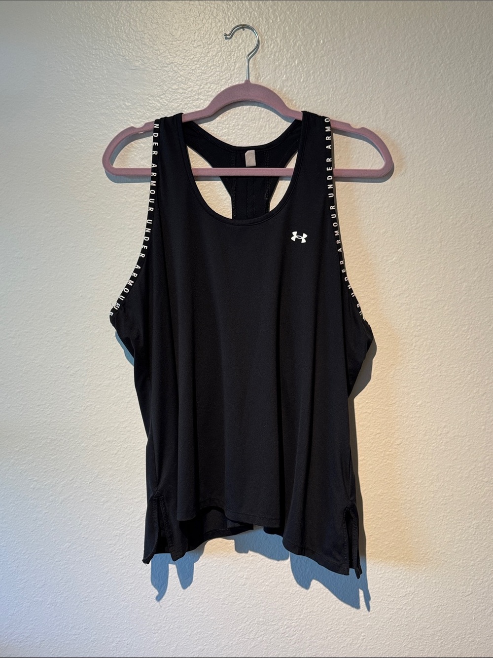 Under Armour Black Women's Racerback Training Tank with Branded Trim